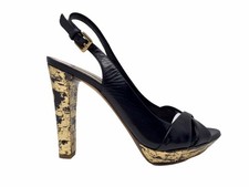 NINALILOU sandalo tacco oro