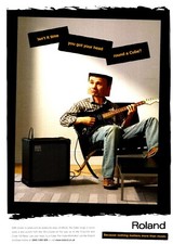 PTP131 MAGAZINE ADVERT 12X9" ROLAND CUBE 60 AMPLIFIER