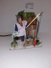 presepe pescatore movimento pastore statuina Natale