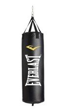 Everlast Sacco da boxe da appendere 80 libbre non riempito - Nero/Giallo