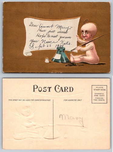 Cartolina calamaio bambino