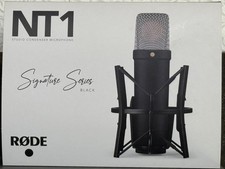 Rode NT1 Signature  pro da studio a condensatore diaframma largo, Nero Ex Demo