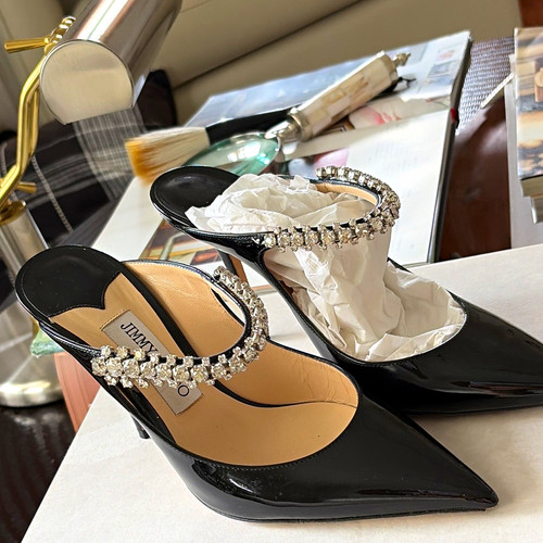 Jimmy choo nero vernice punta - choo,