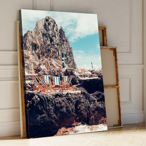 Quadro capri faraglioni - quadro,