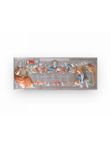 Quadro argento ultima cena - argento,