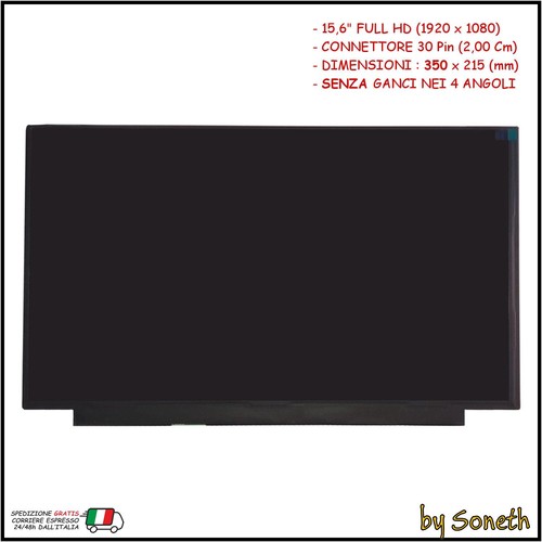 Lcd display schermo - 15,6", full
