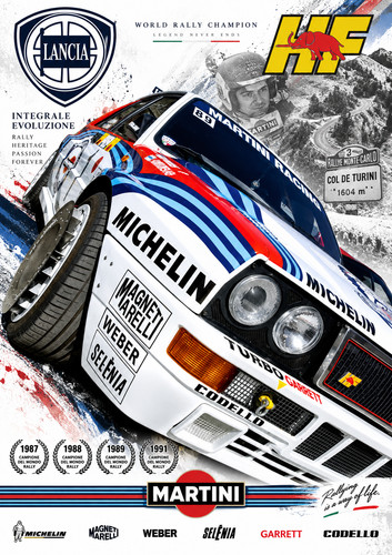 Lancia delta evoluzione poster - lancia,