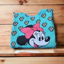 Walt Disney Company felpa oversize corta vintage Minnie Double face presunta M