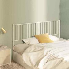 vidaXL Testiera in Metallo Bianco 160 cm