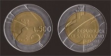 SAN MARINO 500 LIRE 1990 LA