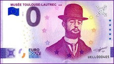MUSEE TOULOUSE-LAUTREC / BILLET 0 € / 0 € BANKNOTE / 0 € SCHEIN / UELL 2025-2