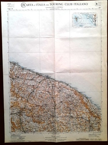 Carta geografica antica - , puglia