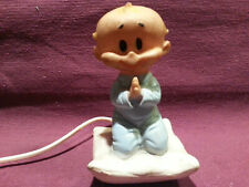 Lampada da tavolo vintage anni 60 in gomma pupazzo Bimbo che prega 