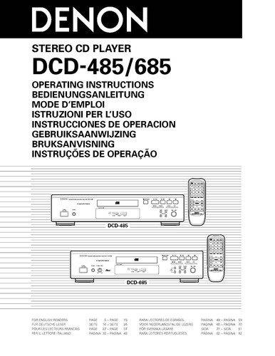 Denon dcd 685 - denon, cd