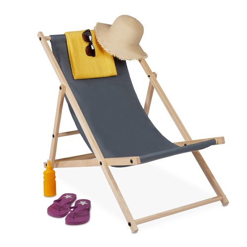 Relaxdays sdraio legno - sdraio,