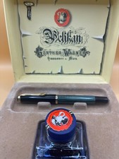 Penna stilografica Pelikan M 400 Gunther Wagner rigata verde con cofanetto N.B