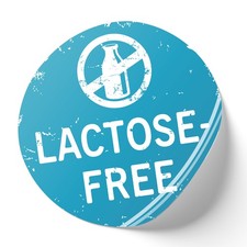 Adesivo "Lactose-free" 20 cm