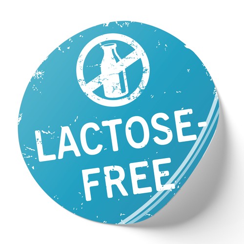 Adesivo lactose free 20 cm - "lactose-free",