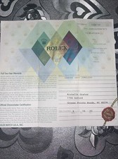 Garanzia Rolex 168622 Originale Rombi Seriale Y Guarantee Yatch Master Platinum