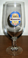 BIRRA MESSINA Set da 5 Bicchieri Calici in vetro 0,35 cl - vintage da collezione