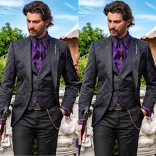 Tuta uomo jacquard - , nera
