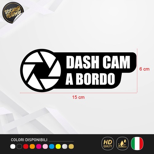 Adesivo dash cam auto - dash,