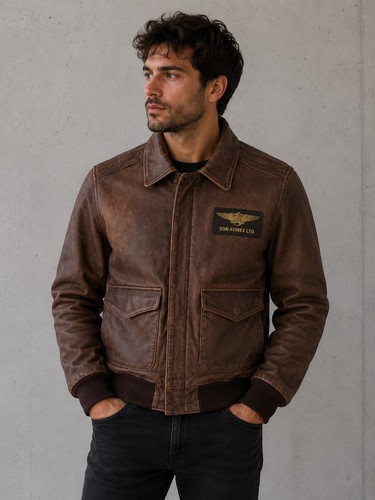 Bomber pelle avirex - in,