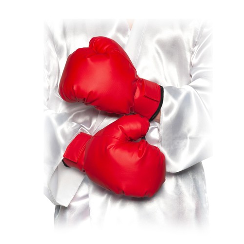 Rosso boxe guanti adulto - rosso,