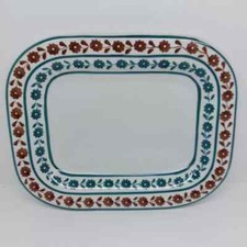 RICHARD GINORI MONDOVÌ PIATTO PORTATA GIÓ PONTI FIORI GHIRLANDA GHIRLANDINA