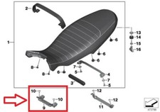 ORIGINALE BMW 46638561879  k23 k21 Supporting bracket nine t NINET X BATTERIA