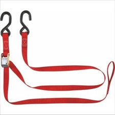 CINGHIE FISSAGGIO TRASPORTO FERMA MOTO FERMA CARICO CON GANCI CM 2.5X180 COPPIA