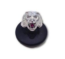 Anello testa leone in - di,