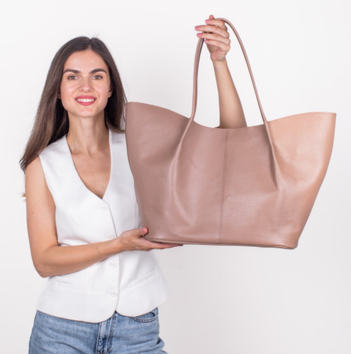 Borsa tote bag donna pelle