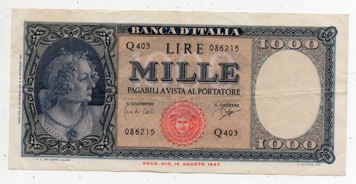 1000 lire medusa - medusa,