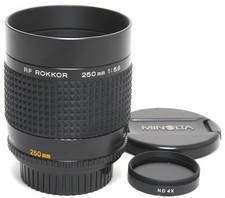 Minolta RF Rokkor 5,6/250 mm obiettivo a specchio leggendario raro