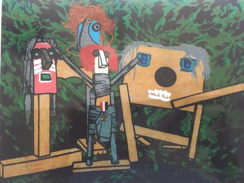 Enrico baj serigrafia - serigrafia,