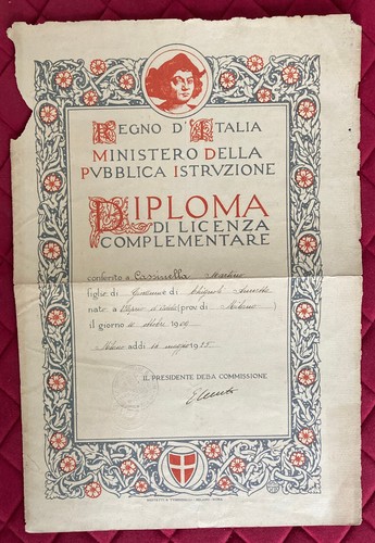 Diploma licenza - di,