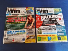 WIN MAGAZINE Coppia Riviste Vintage Informatica Retrocomputer APR 2013 GIU 2014