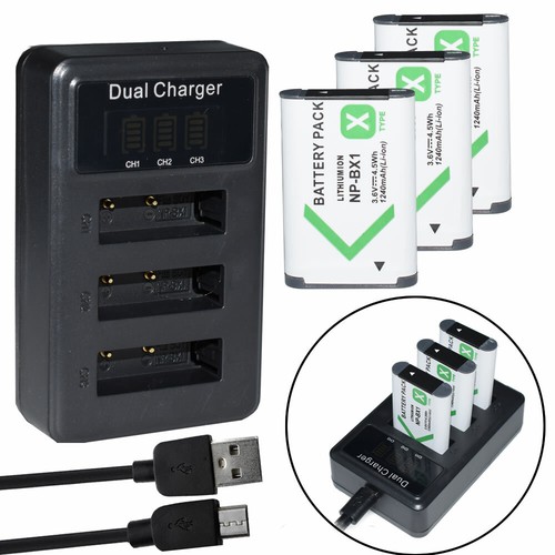 Batteria caricatore usb - 3x,