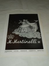 M.MARTINELLI"CARROZZINE-LETTINI" VECCHIA PUBBLICITA' CARTACEA DEGLI  ANNI '50