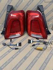 Coppia di Fari Fanali Posteriori Restyling Originali Fiat 500 Abarth + Cablaggi