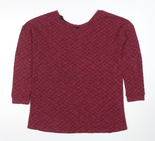 Maglione tunica rosso - donna, uk