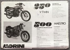 MOTO MORINI MOTO Foglietto