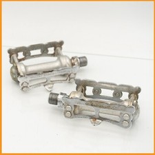 CAMPAGNOLO NUOVO RECORD TRACK PEDALS STEEL VINTAGE 60S 70S QUILL OLD PISTA BIKE