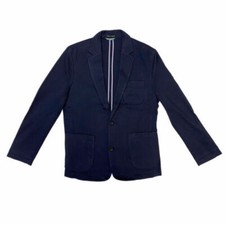 Blazer In Maglia Blu Navy Da