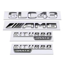 Per Mercedes Benz GLC43 AMG BITURBO 4MATIC scritta emblemi adesivi badge