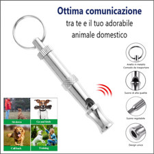 Fischietto per cani in acciaio per addestramento con frequenza regolabile pet