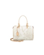 Alviero Martini Prima Classe - Borsa media a bauletto con tracolla Geo White
