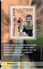 2007 TESSERA FILATELICA UNIF. n. 468 - LUIGI GANNA MF62669