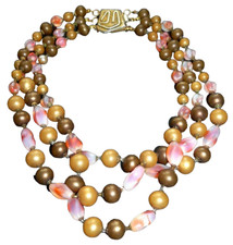 COLLANA multi filo  originale vintage  anni 70 - gioiello